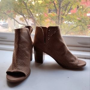 Size 9 peep toe booties